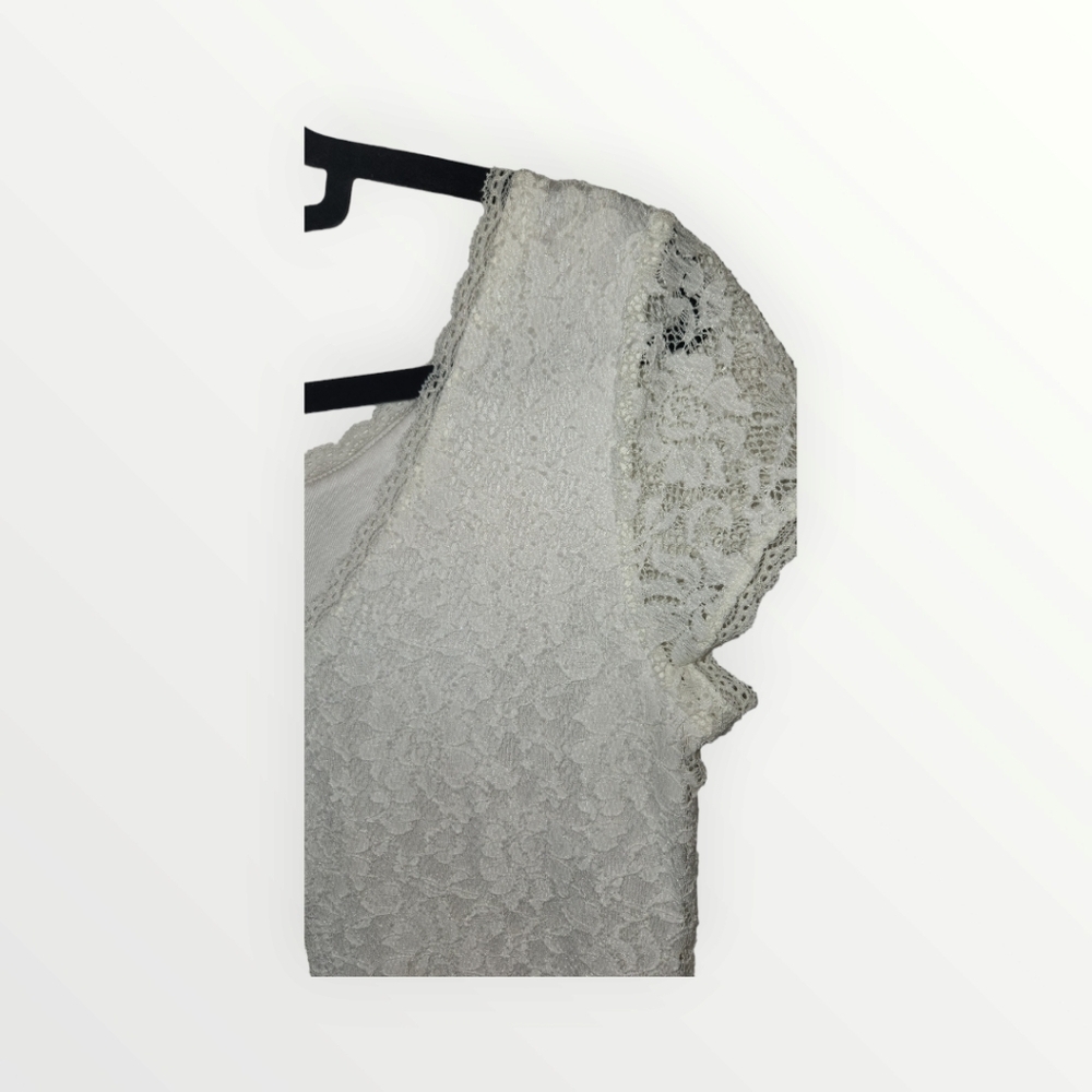 Laundry by Shelli Secal style Ly14666creme white ivory lace dress 10 Sundress - Picture 13 of 15